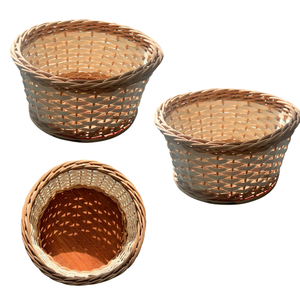 PRODUCTO SUPERIOR Cesta de regalo de cocina de ratán vietnamita natural de alta calidad 100% Ideal para la organización del hogar y los entusiastas culinarios - Product Image 1