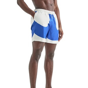 Shorts de bain pour hommes personnalisés, vente en gros, design à panneaux, taille élastique, vêtements de plage, mode, respirant, coupe ajustée, léger - Product Image 2