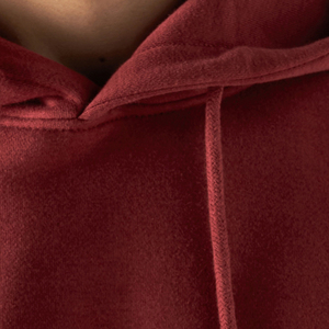 Sweat à capuche épais en molleton français surdimensionné pour homme, en coton mélangé, imprimé, brodé, uni, teint, avec strass - Product Image 2