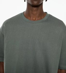 Camiseta de Alta Calidad para Hombre, Talla Grande, Diseño Gráfico, Corte Regular, Tejido de Punto, 100% Algodón, Gruesa, Ecológica y Transpirable, 2025 - Product Image 3
