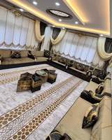 Ensemble de canapés d'angle ottoman ANATOLIA OTTOMAN Arab Majlis, motif marocain, coussins de sol, design en U, ergonomique, lavable, pour dormir