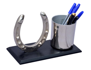 Tendencia de buena calidad nuevo soporte de pluma único de aluminio estilo de herradura nuevo atractivo soporte de pluma decorativo de escritorio ecológico - Product Image 4