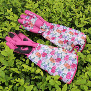 Nouveauté : Gants de jardinage résistants à la chaleur avec logo personnalisé, en stock, en cuir de haute qualité - Product Image 4