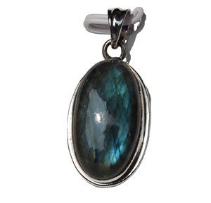 Collier pendentif en labradorite naturelle, monture en argent 925, pièce précieuse intemporelle, cristal de guérison, unisexe - Product Image 4