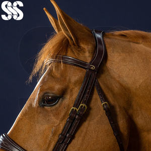 บังเหียนม้าแบบ Anatomic Flash Noseband สีน้ำตาล หนังคุณภาพสูง บุนุ่ม หัวเข็มขัดโลหะแข็งแรง สะดวกสบาย สวยงาม - Product Image 2