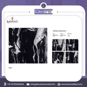 Carrelage de sol durable et de luxe pour l'intérieur d'un hôtel et d'un appartement Plancher en porcelaine céramique et marbre vitrifié et poli - Product Image 2