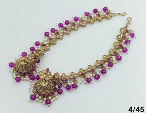 ต่างหู jumkhas แบบดั้งเดิมอินเดียและ kundan ชุบทองกับต่างหูมุกสำหรับผู้หญิงและเด็กผู้หญิง - Product Image 3