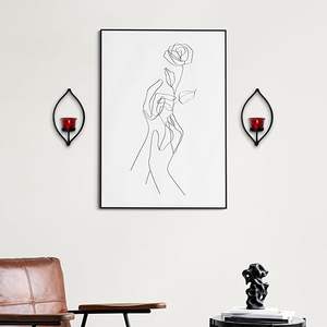 Metal Red Glass <b>Tealight</b> Candle <b>Holders</b> for home decoration - Product Image 1