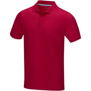 <b>Polo</b> Graphite for <b>Men</b> Organic Fabric Short Sleeve Promotional <b>Polo</b> <b>Shirts</b> - Product Image 5
