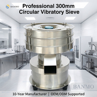 BANMO 2026 Kleines Edelstahl-Vibrationssieb mit Motorantrieb, Feinmaschiges Rotationssieb TB-830