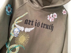 Sudadera con capucha corta de tela suave de moda de otoño personalizada al por mayor impresión digital con color personalizado de manga larga - Product Image 2