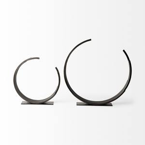 Objet de table en métal noir audacieux Sculpture décorative moderne de haute qualité ajoute une déclaration artistique et un charme de luxe - Product Image 3