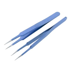 Pinzas de Precisión para Pestañas de Acero Inoxidable de Alta Calidad, Puntas Finas, Duraderas, Manipulación Precisa de Pestañas, Uso Profesional en Salón - Product Image 3