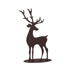 Nueva estatua de ciervo de Metal, escultura marrón rugosa de hierro, escultura de Metal de diseño hecho a mano para decoración de escritorio de oficina - Product Image 3