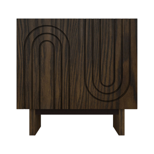 Clihome Furniture Door Accent <b>Cabinet</b> Brown Teak Mahogany Suar <b>Living</b> <b>Room</b> Minimalist Simple 161099 - Product Image 1