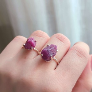 Nguyên <span class=keywords><strong>Ruby</strong></span> Vòng prong Set sterling bạc trang sức độc đáo July Birthstone nhẫn cho phụ nữ <span class=keywords><strong>Ruby</strong></span> tuyên bố Vòng quà tặng cho ngày sinh nhật - Product Image 4