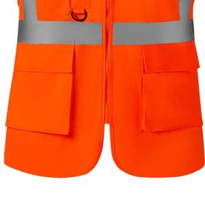 Gilet haute visibilité pour homme de haute qualité anti-rides, dernière mode, léger, respirant, vente chaude, gilet haute visibilité avec prix ajustable - Product Image 6