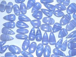 Paire d'agate en dentelle bleue naturelle de qualité supérieure Paire de cabochons de pierres précieuses en vrac Pierres précieuses naturelles en vrac Utilisation Fabrication de bijoux - Product Image 2