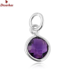 Calcédoine bleue en argent sterling 925 avec pierre naturelle Ensemble de pendentifs avec lunette artisanale en forme de poire - Product Image 6