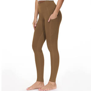 Mallas de Yoga sin costuras de cintura alta para mujer, mallas deportivas para gimnasio y uso informal, ropa deportiva con tela elástica - Product Image 1