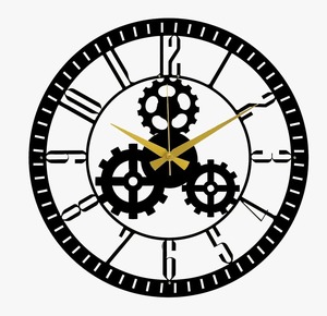 Designer Metal Round Wall Clock Black Chic Statement Piece Perfect For Modern Home Office Living Room And Bedroom Walls - Product Image 6