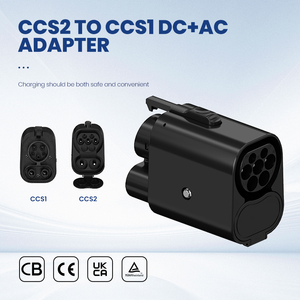 Adaptateur de charge rapide DC pour véhicules électriques CCS1 CCS2 plaqué argent, tendance, nouveau, personnalisable OEM, haute puissance, charge rapide - Product Image 3