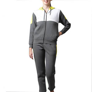 2025 personalizado contraste nuevo estilo rayas señoras pulóver chándal con cremallera mujeres chándales - Product Image 1