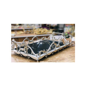 Plateau de service noir élégant Forme personnalisée pour les fournisseurs de restaurants d'hôtels Accessoires de serveurs Plateau à dessert - Product Image 6