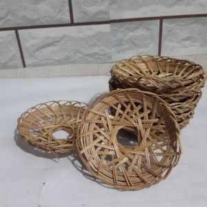 Natural Hand Woven Bamboo <b>Trivet</b> - Multi Purpose Kitchen Accessory, Heat Resistant for Pots and Pans - Product Image 2