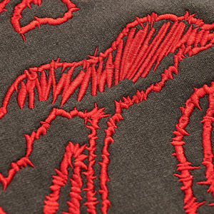 Custom Applique Embroidery Distressed Hoodies <b>Rhinestone</b> Zip up <b>Jacket</b> Acid Wash Vintage Washed Men Fleece Streetwear Hoodie - Product Image 5