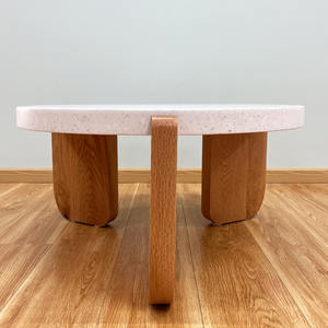 Artisanat de taille différente personnalisé en usine au Vietnam Table basse en béton pour l'extérieur Meubles en ciment Emballage personnalisé - Product Image 4