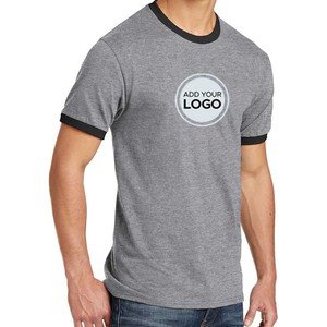 Tri-blend Unisex Ringer Camisetas Bordado personalizado Serigrafía Camiseta - Product Image 1