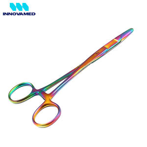 INNOVAMED 12.5 cm Needle Holder Highest Quality Stainless Steel Multi-Color Surgical Instruments Good Seller Manual Power Source - Product Image 2