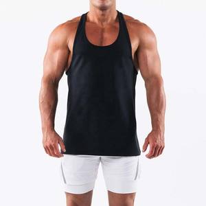 Venta al por mayor personalizado 100% algodón gimnasio Chaleco de talla grande de los hombres entrenamiento camisetas sin mangas de punto Fitness camiseta sin mangas culturismo músculo - Product Image 5