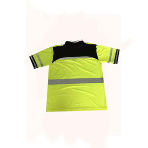 Camisa DE SEGURIDAD reflectante de alta visibilidad hecha a medida con mangas cortas para hombres 2025 Polo DE SEGURIDAD personalizado ropa al aire libre - Product Image 3