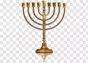 Bougeoir Menorah à 7 branches en métal plaqué or pour les fêtes de mariage du Temple juif de Noël pièce maîtresse par décor impex - Product Image 3