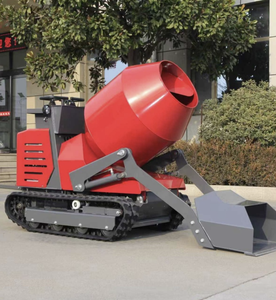 Camion malaxeur à béton autochargeur de 500 L, mini malaxeur à béton sur chenilles pour la construction rurale - Product Image 1