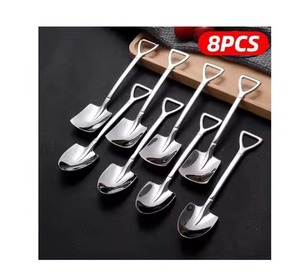 Juego de cucharas de café de Metal de acero inoxidable para té, azúcar, postre, cocina, comedor, vajilla, cubiertos, utensilios, café en casa - Product Image 5