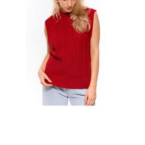 Top Corto Sexy sin Mangas de Punto Acanalado, Bralette Deportivo Ajustado, Suéter con Cuello Redondo, Chaleco Corto de Invierno de Spandex y Algodón para Mujer, Proveedor BD - Product Image 1