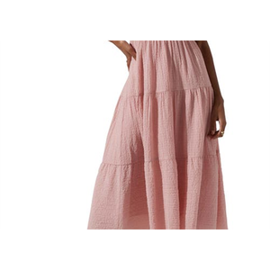 Abito da festa elegante rosa Astr the Label - Taglia grande, vita elasticizzata, lunghezza al pavimento, stile a balze, fornitura ODM - Product Image 3