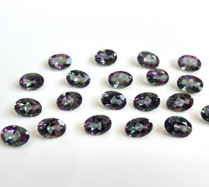 โทแพซมิสติกธรรมชาติ รูปไข่ขนาด 3x5 มม. เจียระไนอย่างดี คุณภาพเยี่ยม - โทแพซมิสติกชั้นเยี่ยมรูปไข่เจียระไน - Product Image 1