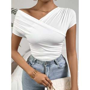 Women's Cross-Wrap Slim Fit Knit Tops - Product Image 5