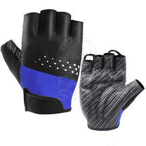 Gants de cyclisme demi-doigts sur mesure en gros, robustes, respirants, à séchage rapide, en cuir, pour toutes les saisons, chauds et de haute qualité - Product Image 1