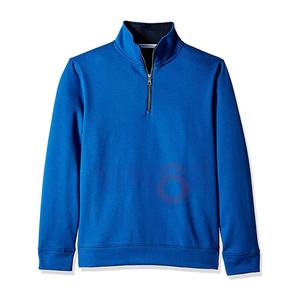 Custom <b>Men's</b> Turtleneck <b>Half</b> <b>Zip</b> <b>Sweatshirt</b> 100% Organic Cotton Plus Size Drop Shoulder Quarter <b>Zip</b> Blank <b>Sweatshirt</b> for <b>Men</b> - Product Image 3