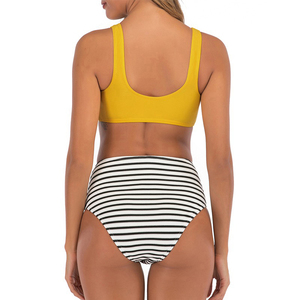 Nuevo diseño Sexy traje de baño de una pieza mujeres Bikini conjuntos nuevo sólido Sexy Bikini conjunto mujeres natación - Product Image 2