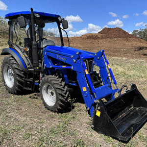 Tractor de rueda 4WD de construcción fuerte, brazo cargador de potencia diésel para agricultura de campo de huerto con cojinete de caja de cambios de motor de bomba esencial - Product Image 2