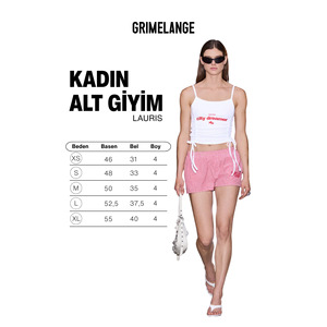 Shorts en coton biologique taille haute pour femme GRIMELANGE, motif pied-de-poule avec détails brodés - Product Image 6