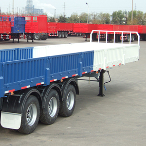 Semirremolque de Plataforma Plana de 40 pies y 3 Ejes Directo de Fábrica, Remolque de Plataforma con Paredes Laterales para Transporte Eficiente de Carga y Utilidades - Product Image 2
