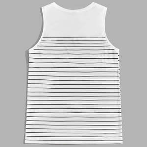 Última moda nuevo diseño hombres camiseta sin mangas ropa deportiva logotipo impreso personalizado transpirable hombres camiseta sin mangas - Product Image 2