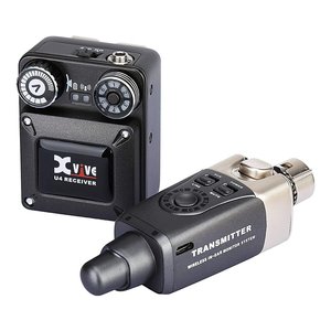Système de monitoring intra-auriculaire sans fil Xvive U4, émetteur-récepteur, batterie rechargeable, connecteur XLR mini jack 3,5 mm - Product Image 1